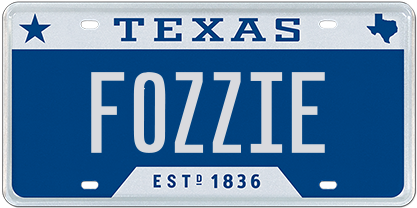 Texas Blue 1836 - FOZZIE